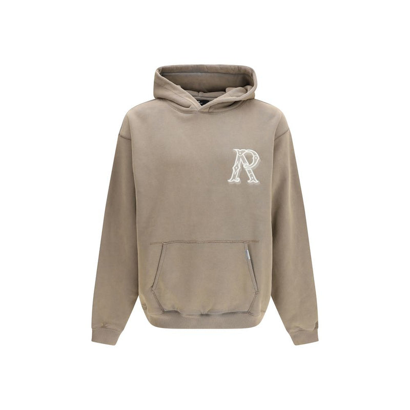 Represent Western Hoodie Beige Cotton Sweatshirt