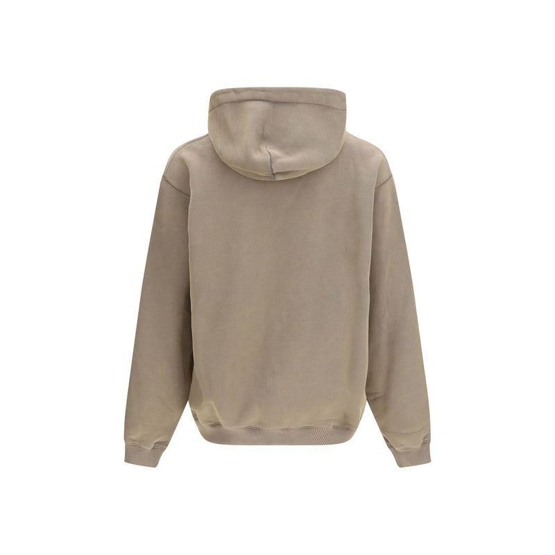 Represent Western Hoodie Beige Cotton Sweatshirt
