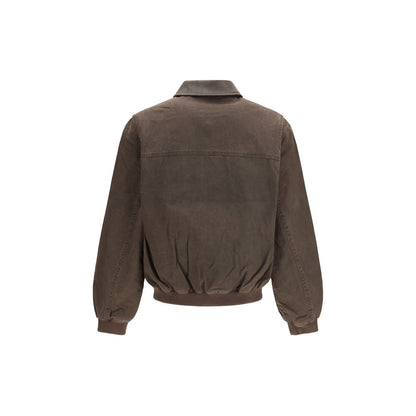 Vertegenwoordig de bruine katoenen bomber