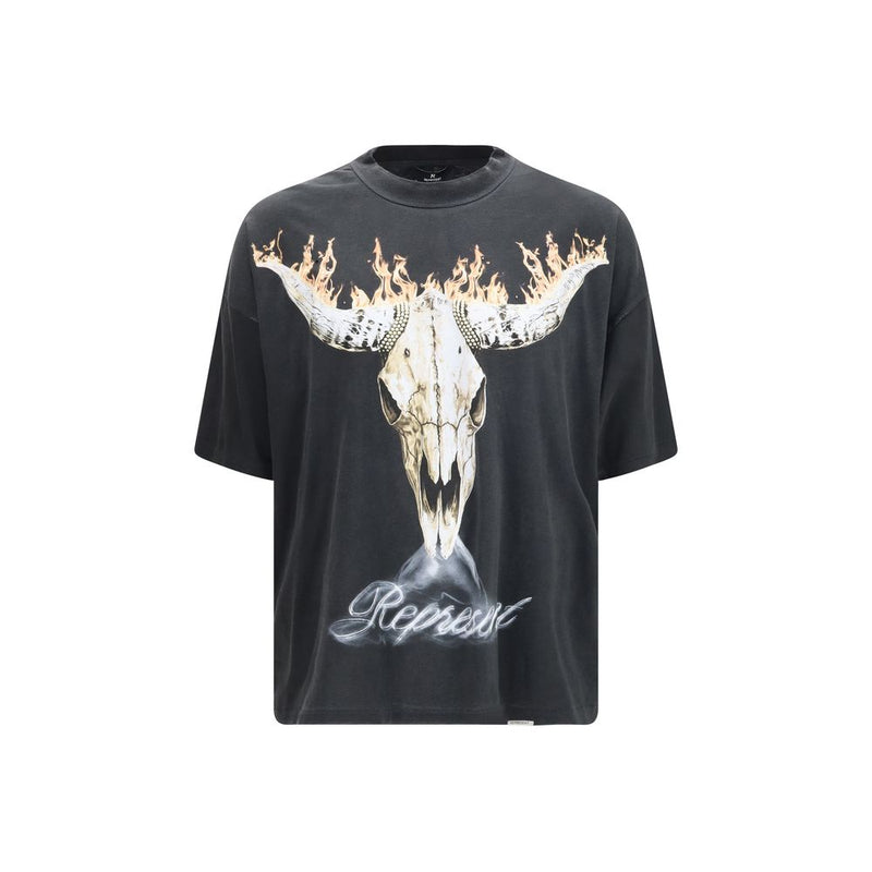 Represent Black Cotton T-Shirt - British Cowboys Graphic