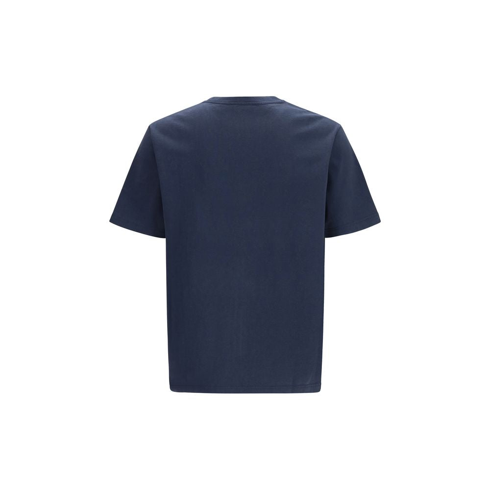Maison Kitsuné Blue Cotton T-Shirt - Fox Head Comfort Fit