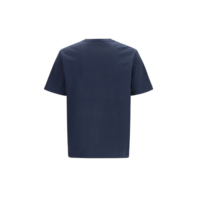 Maison Kitsuné Blue Cotton T-Shirt - Fox Head Comfort Fit