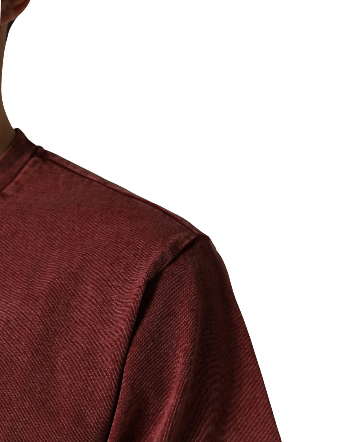 T-shirt Dolce & Gabbana bordeaux imprimé à col rond et manches courtes