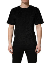 T-shirt décontracté Dolce & Gabbana noir avec logo imprimé DG Mania
