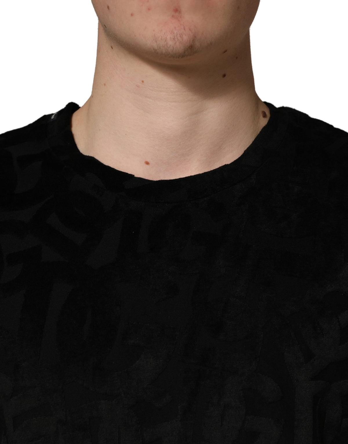 T-shirt décontracté Dolce & Gabbana noir avec logo imprimé DG Mania