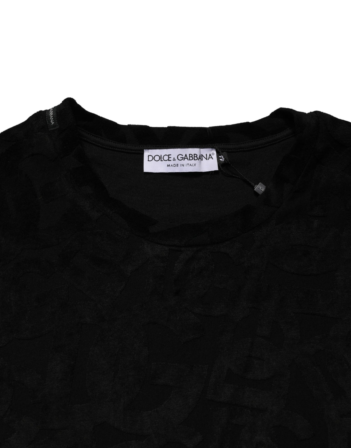 T-shirt décontracté Dolce & Gabbana noir avec logo imprimé DG Mania