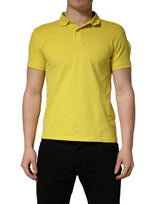 Invicta Yellow Short Sleeve Pique Polo Shirt for Men