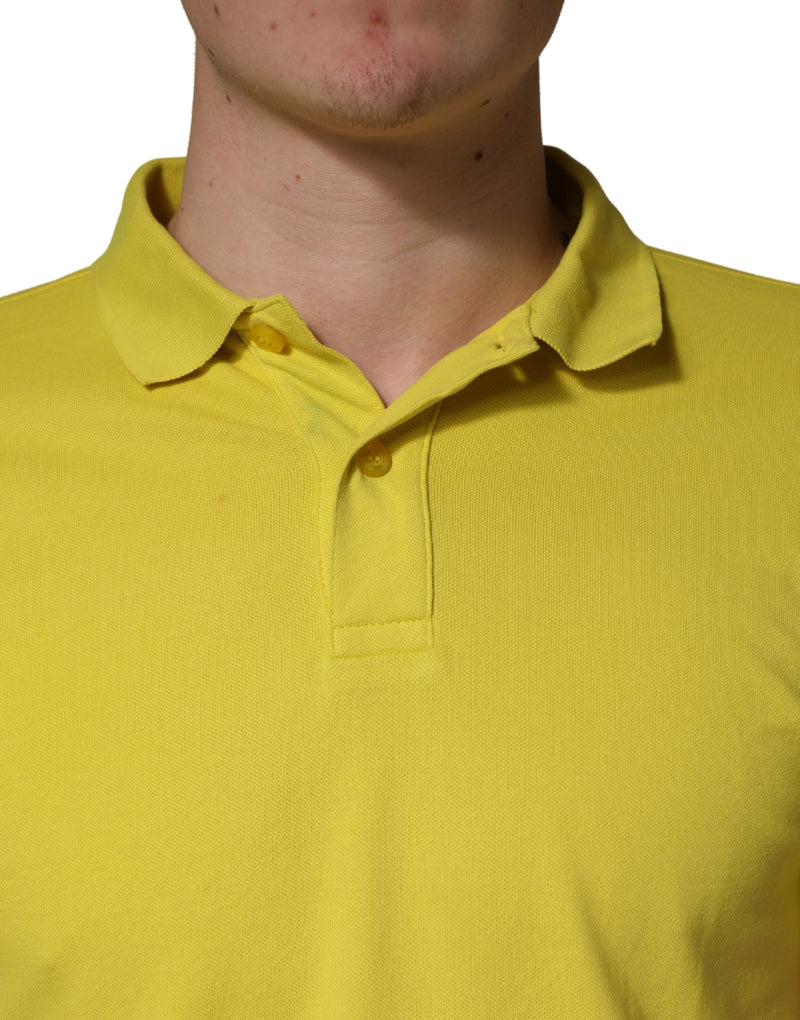 Invicta Yellow Short Sleeve Pique Polo Shirt for Men