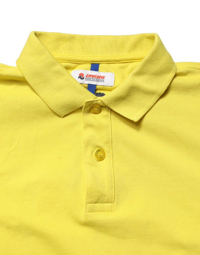 Invicta Yellow Short Sleeve Pique Polo Shirt for Men