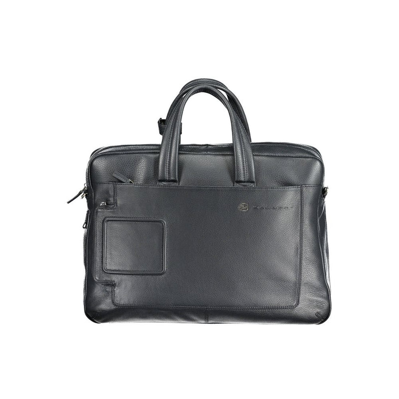 Piquadro Blu Leather Men Briefcase - Sophisticated Style