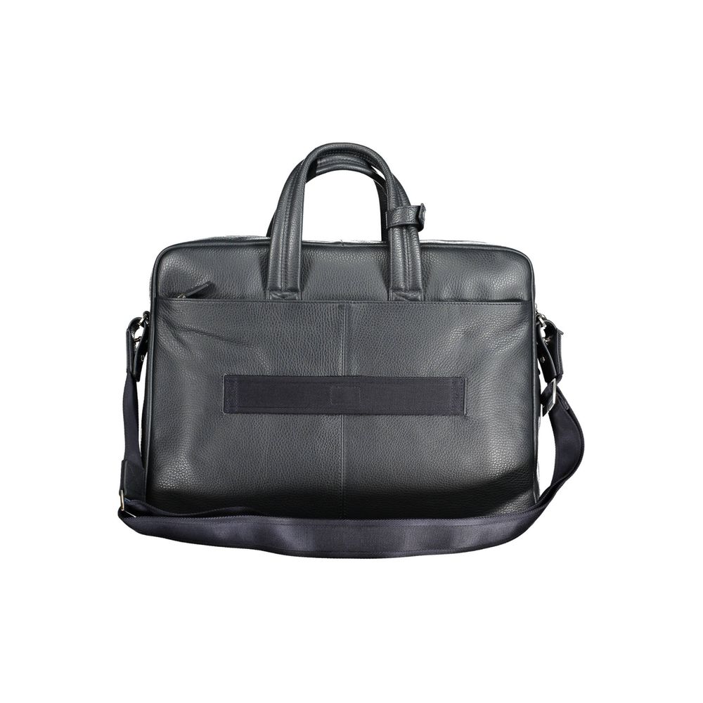 Piquadro Blu Leather Men Briefcase - Sophisticated Style