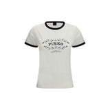 PINKO White Cotton T-Shirt for Women