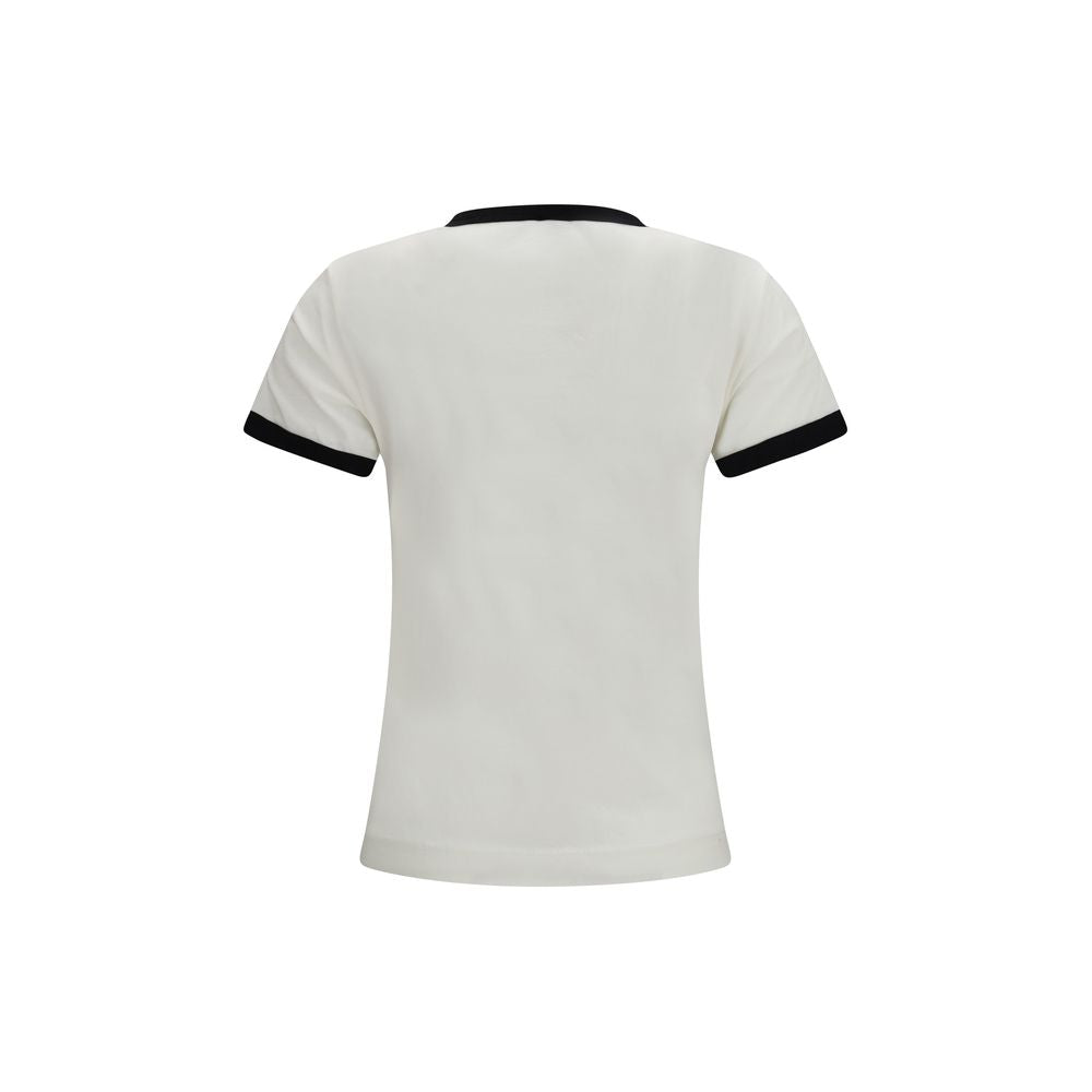 PINKO White Cotton T-Shirt for Women