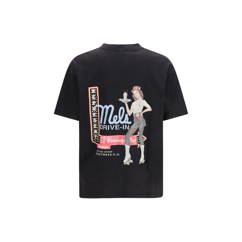 T-shirt en coton noir Mel’s Diner de Represent