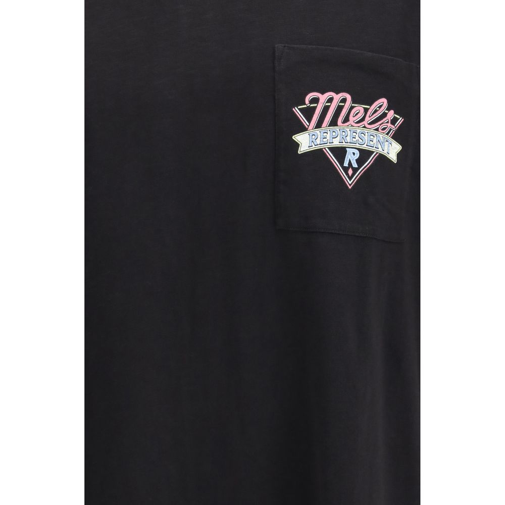 T-shirt en coton noir Mel’s Diner de Represent