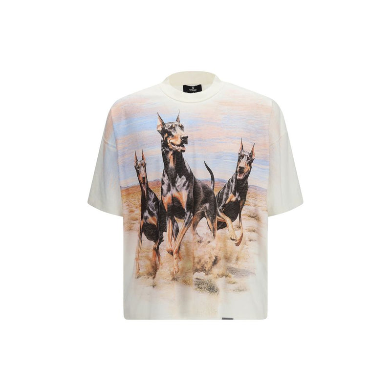 T-shirt en coton blanc Represent - Western Dobermans