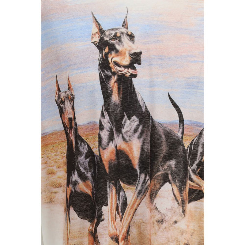 T-shirt en coton blanc Represent - Western Dobermans