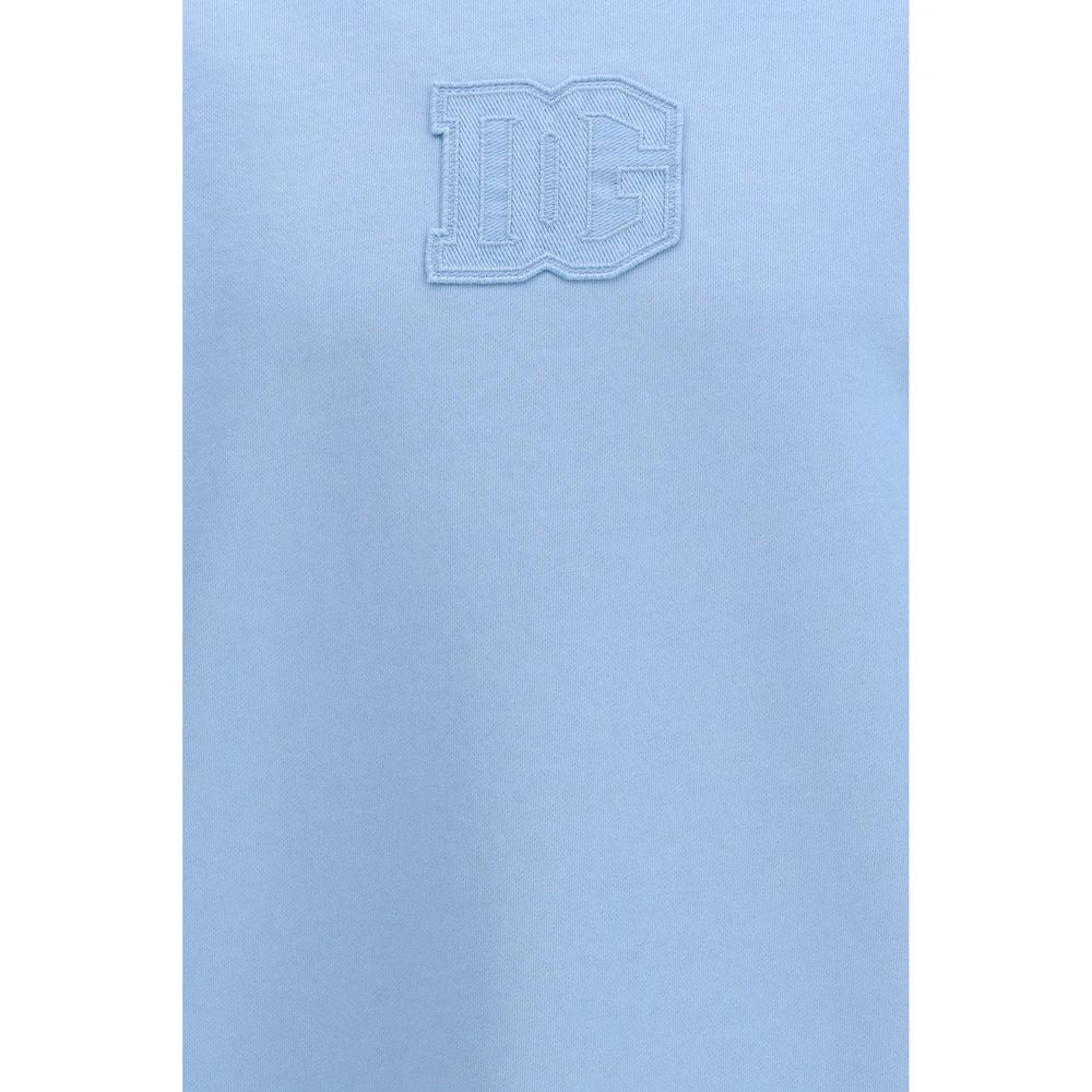 Sweat-shirt en coton bleu Dolce &amp; Gabbana