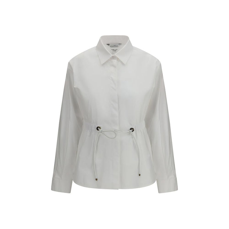 Max Mara Tazzina White Cotton Dress Shirt for Women