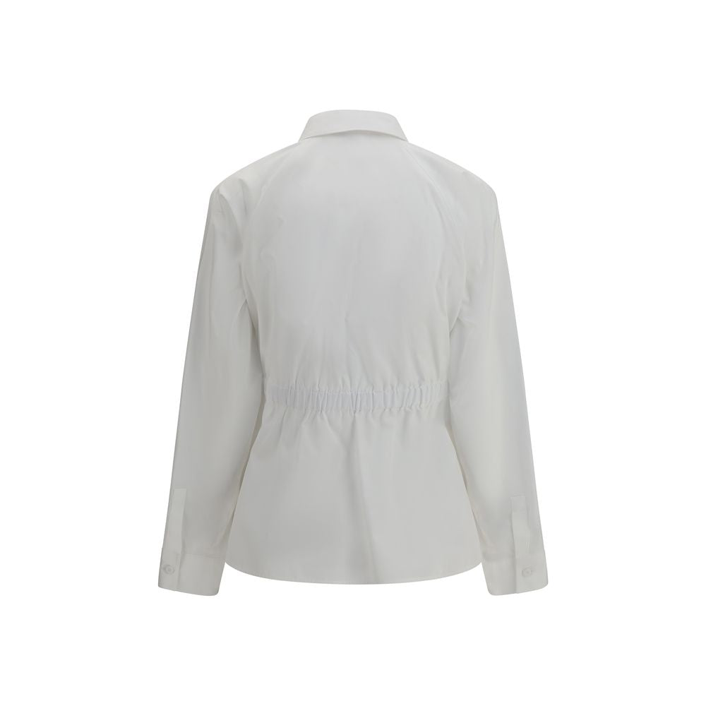 Max Mara Tazzina White Cotton Dress Shirt for Women