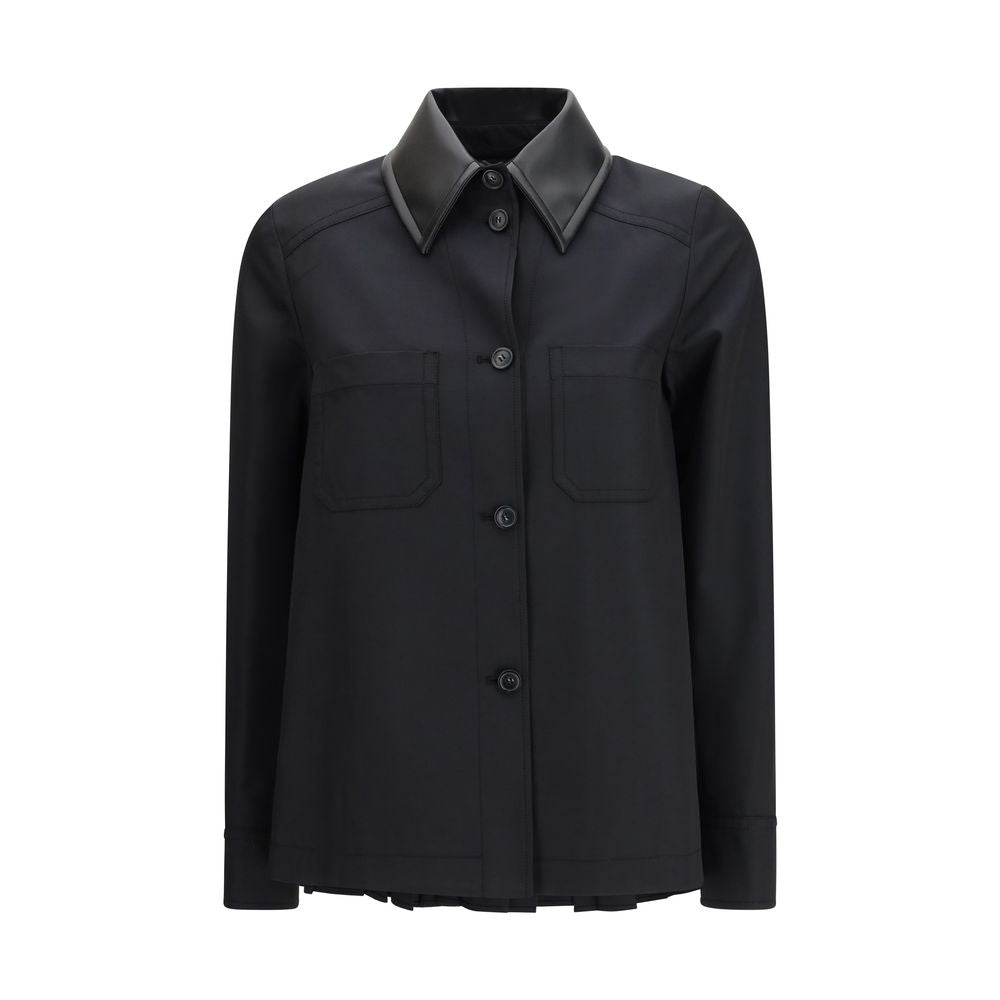 Max Mara Black Polyester Trench Coat - Elegant Women's Outerwear