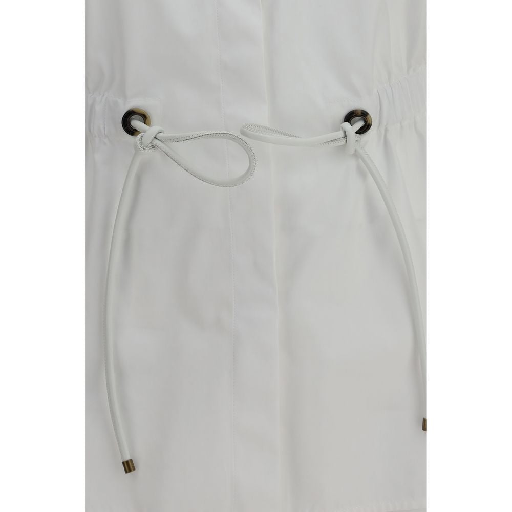 Max Mara Tazzina White Cotton Dress Shirt for Women