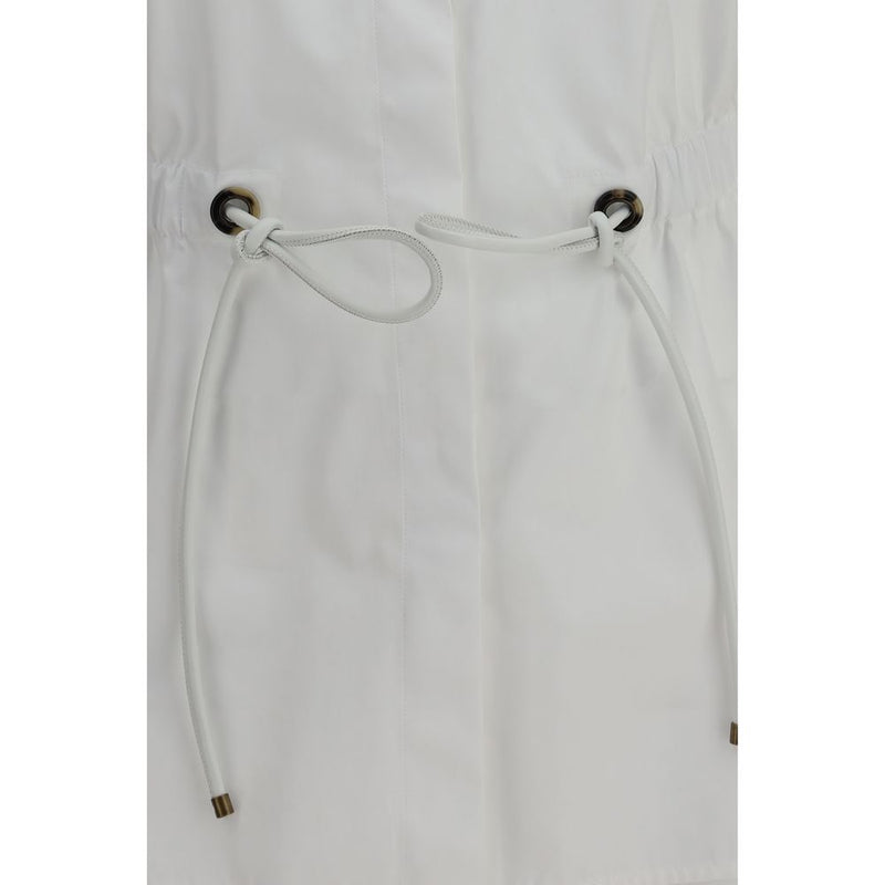 Max Mara Tazzina White Cotton Dress Shirt for Women