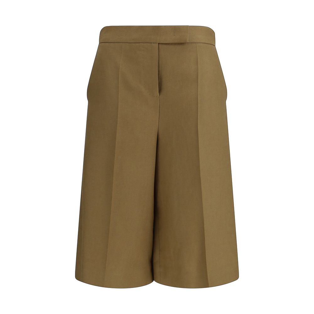 Max Mara Bicolor Linen Bermuda Shorts - Élégance d'été