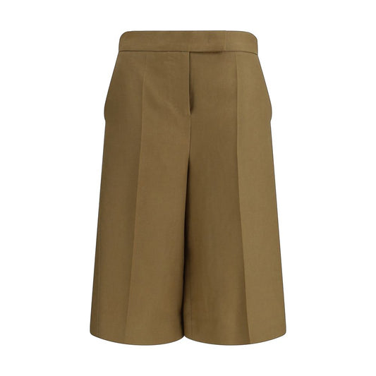 Max Mara Bicolor Linen Bermuda Shorts - Élégance d'été
