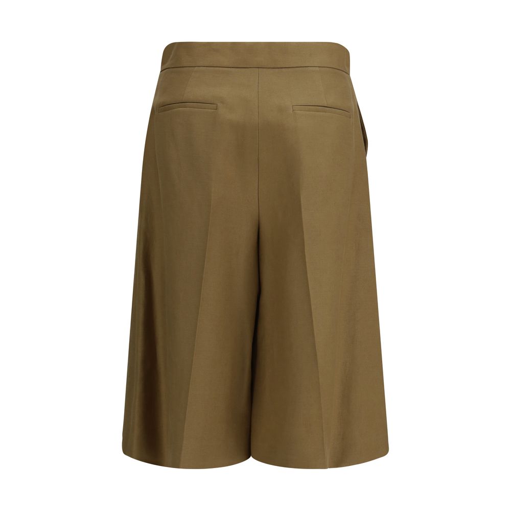 Max Mara Bicolor Linen Bermuda Shorts - Élégance d'été