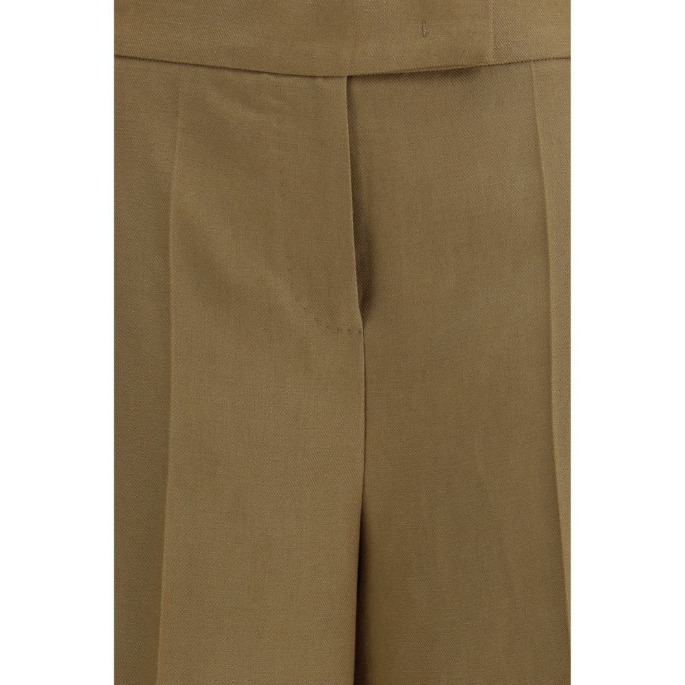Max Mara Bicolor Linen Bermuda Shorts - Élégance d'été