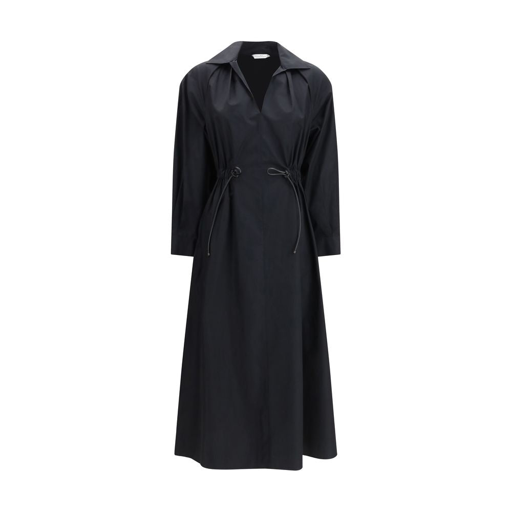 Robe décontractée en coton noir Max Mara