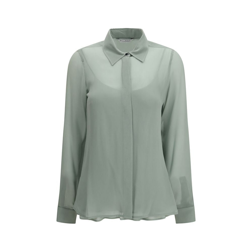 Max Mara Bicolor Silk Shirt - Élégance et Légèreté
