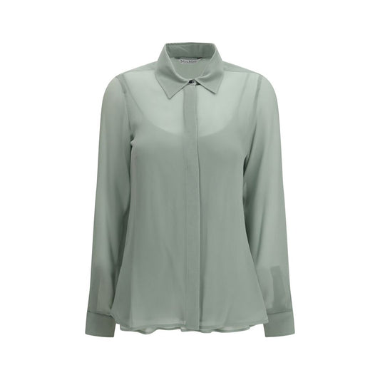 Max Mara Bicolor Silk Shirt - Élégance et Légèreté