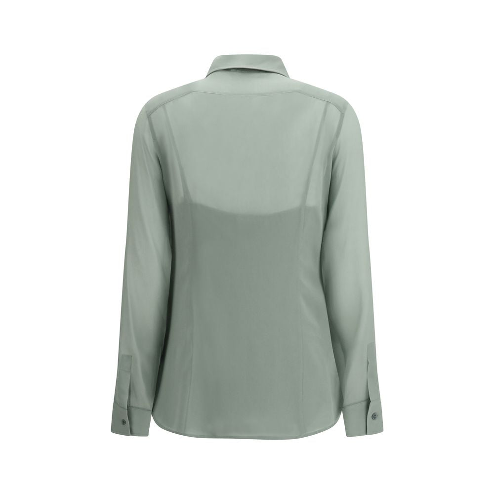 Max Mara Bicolor Silk Shirt - Élégance et Légèreté
