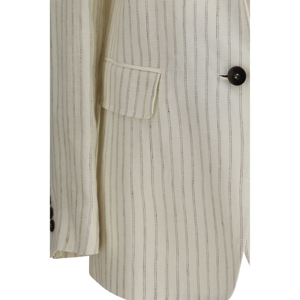 Max Mara Beige Linen Blazer - Élégance et Confort