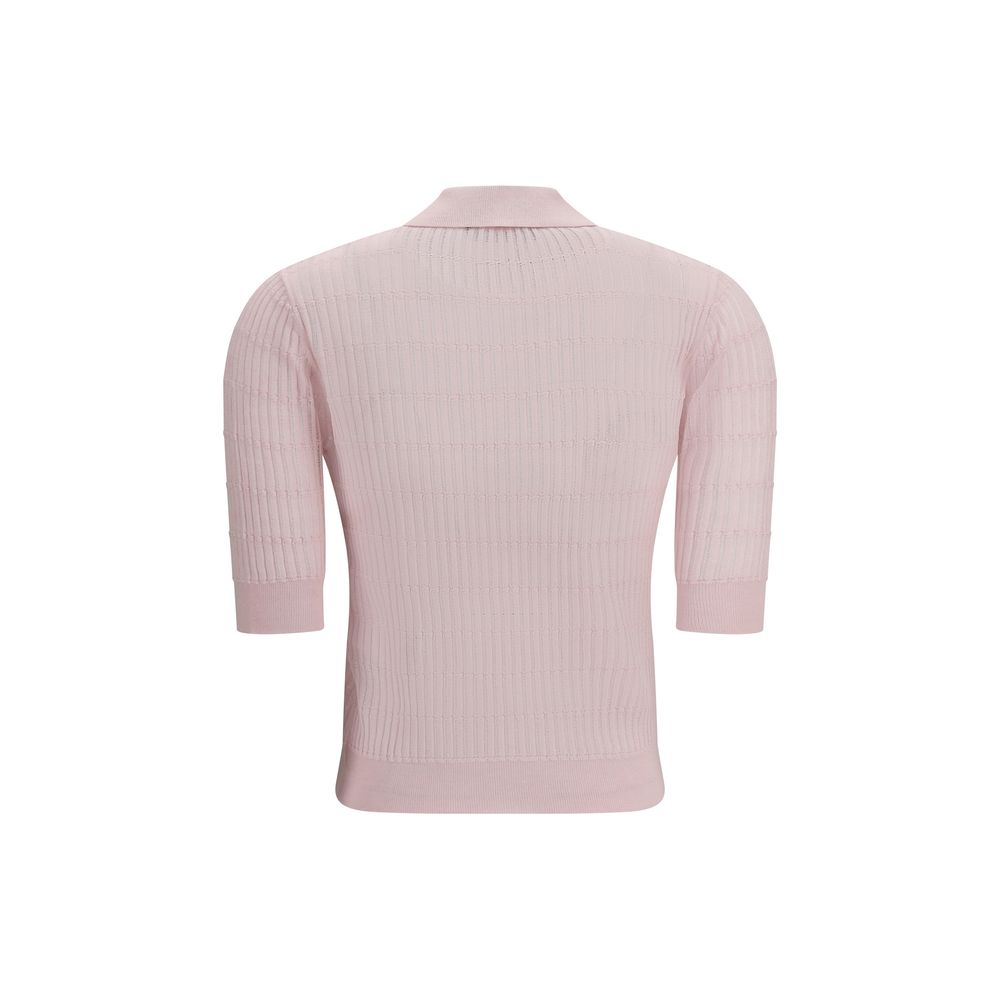 Max Mara Multicolor Silk Shortsleeve Shirt - Polo Gallo