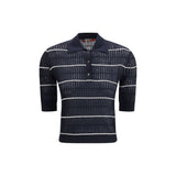 Max Mara Polo Gallo Blue Silk and Wool Shirt