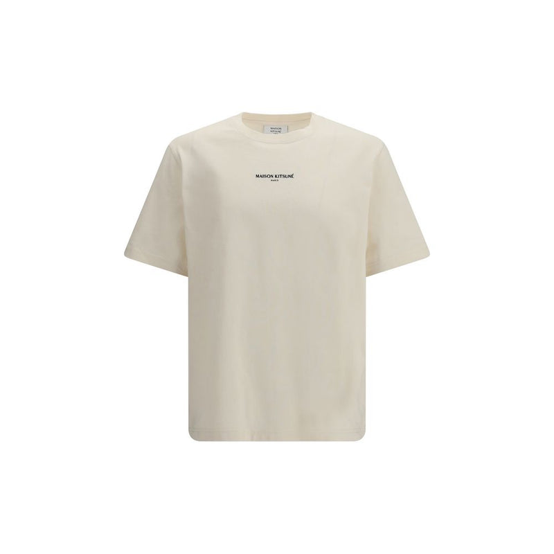 Maison Kitsuné Beige Cotton T-Shirt for Men