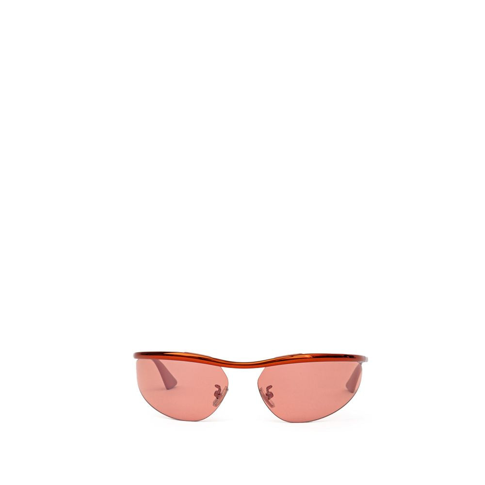 Lunettes de soleil Bottega Veneta en métal orange