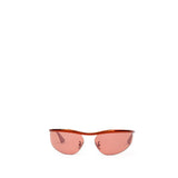 Lunettes de soleil Bottega Veneta en métal orange