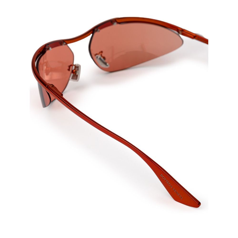 Lunettes de soleil Bottega Veneta en métal orange