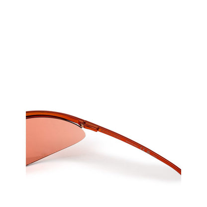 Bottega Veneta Oranje Metalen Zonnebril