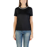 Only Onljolly Life Black Cotton T-Shirt for Women