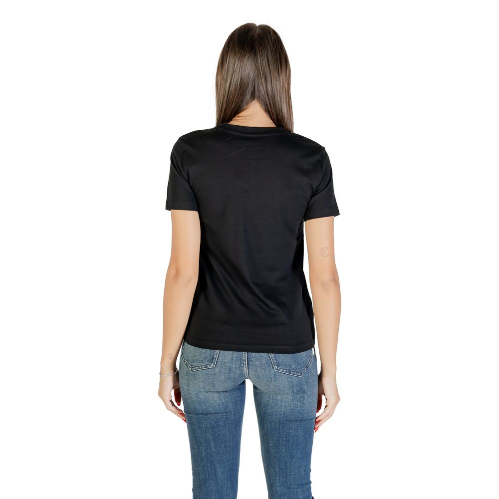 Only Onljolly Life Black Cotton T-Shirt for Women