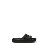 Moncler Altive Black Rubber Sandals for Women
