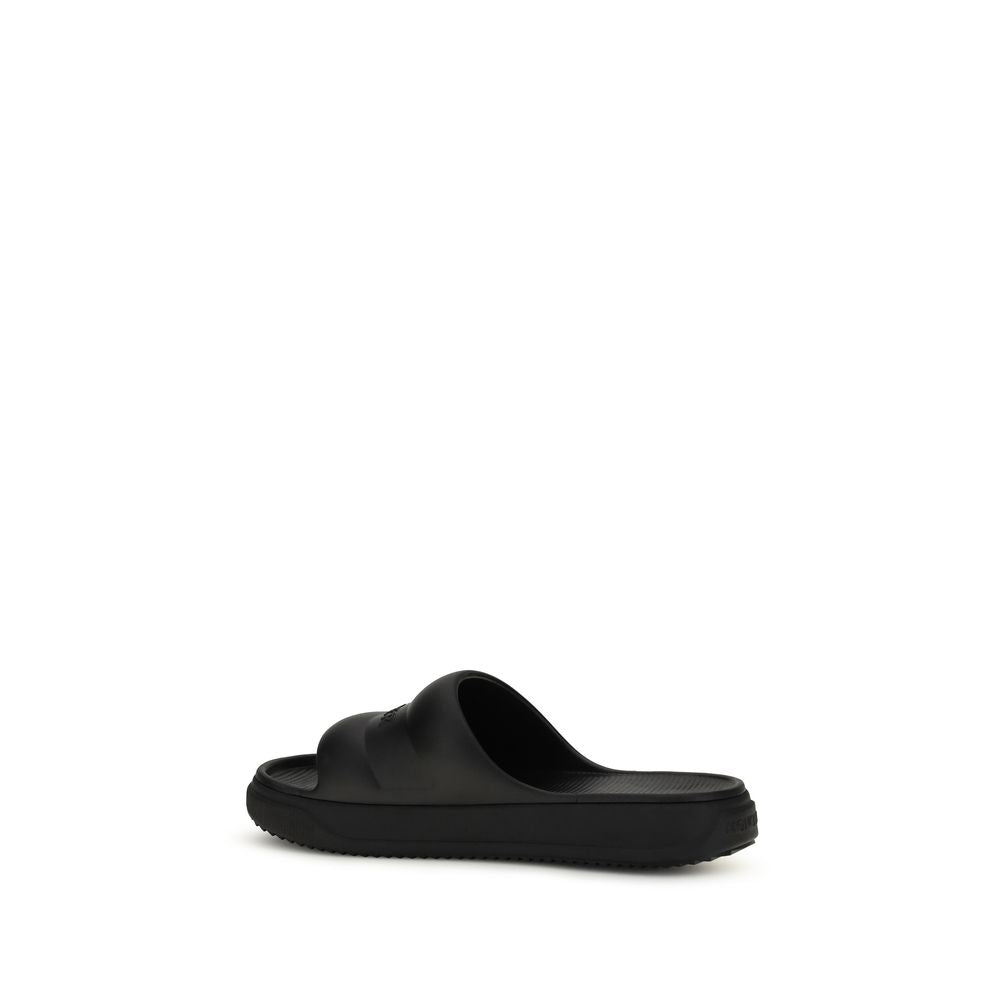 Moncler Altive Black Rubber Sandals for Women