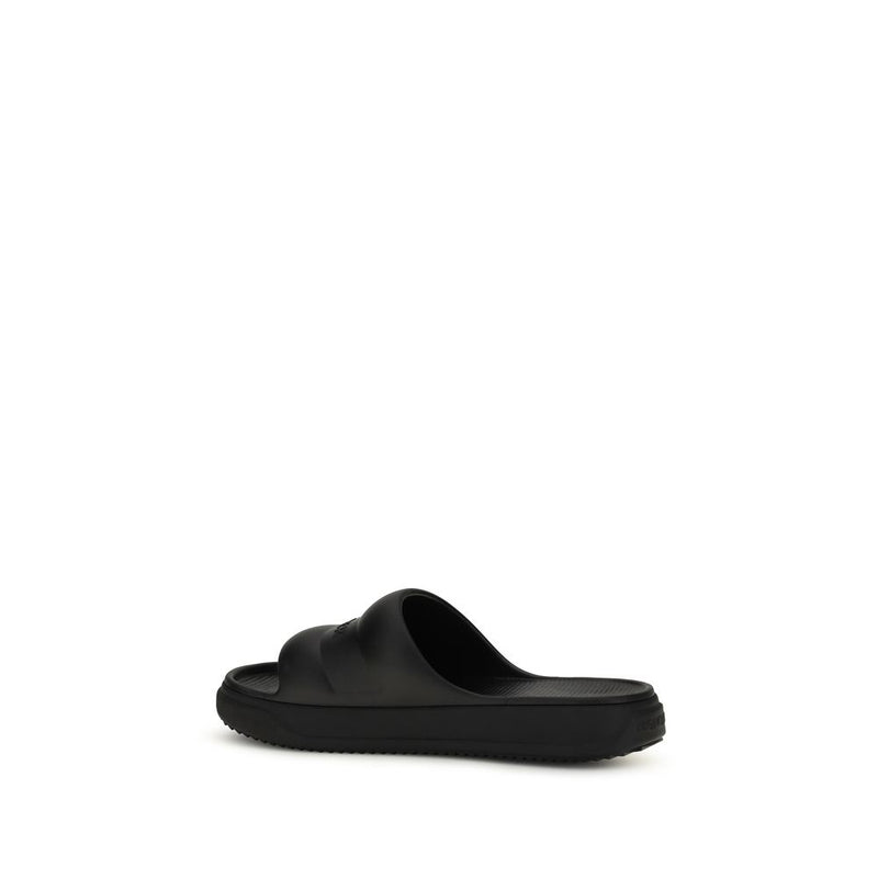Moncler Altive Black Rubber Sandals for Women