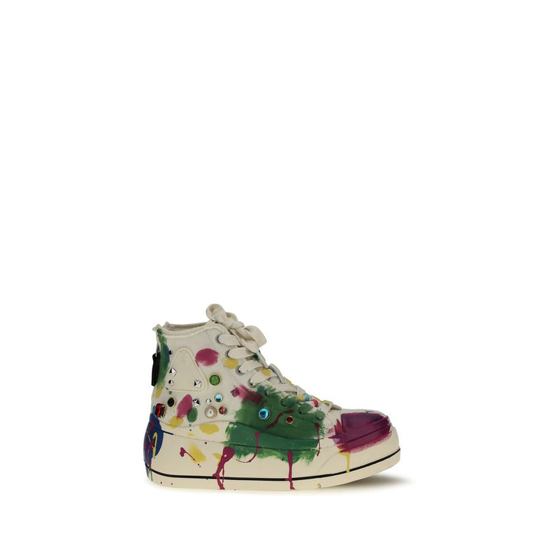 R13 Multicolor Cotton High Top Sneakers for Women