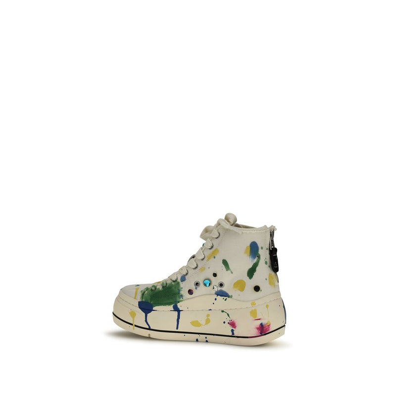 R13 Multicolor Cotton High Top Sneakers for Women